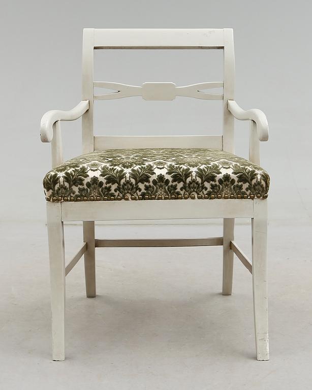 KARMSTOL, biedermeier, 1800-talets mitt.