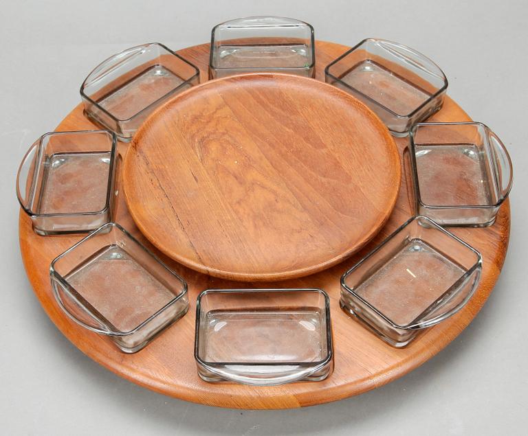 SERVERINGSSNURRA, sk Lazy Susan, Digsmed, Danmark, 1960-tal.