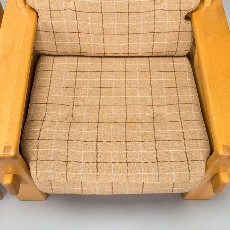 Esko Pajamies, a pair of 1970/80's 'Bonanza' armchairs for Asko.