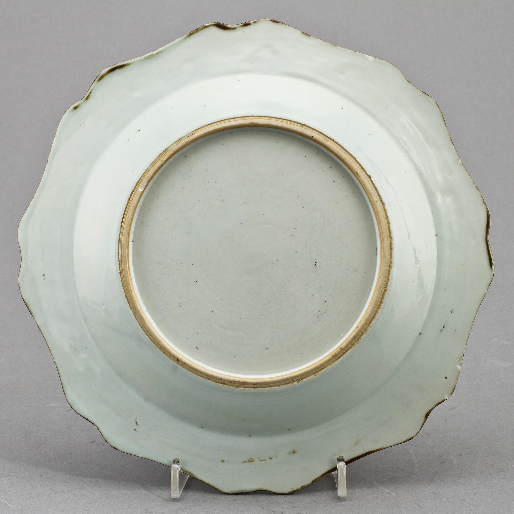 TALLRIK, porslin, Kina, 1700-tal.