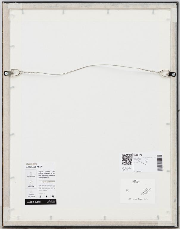 Rolf Adlercreutz, Porträtt av Christer Strömholm vid Vita bergen, 1983.