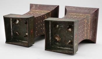 VASER, 1 par, plåt, 1800-tal.