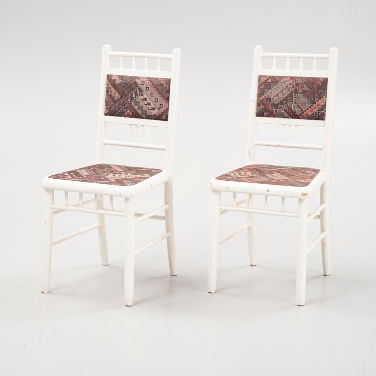 A set of four chairs, Muuramen Tuolitehdas Osakeyhtiö, Muurame, Finland, 1920-tal.