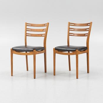 Helge Sibast, eight chairs, Sibast Furniture, Denmark, mid 20th century.