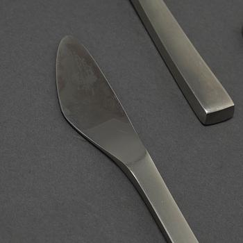 45 items of cutlery, designed by Tias Eckhoff for Gense/Dansk Knivfabrik in Lundtofte, 20th century.