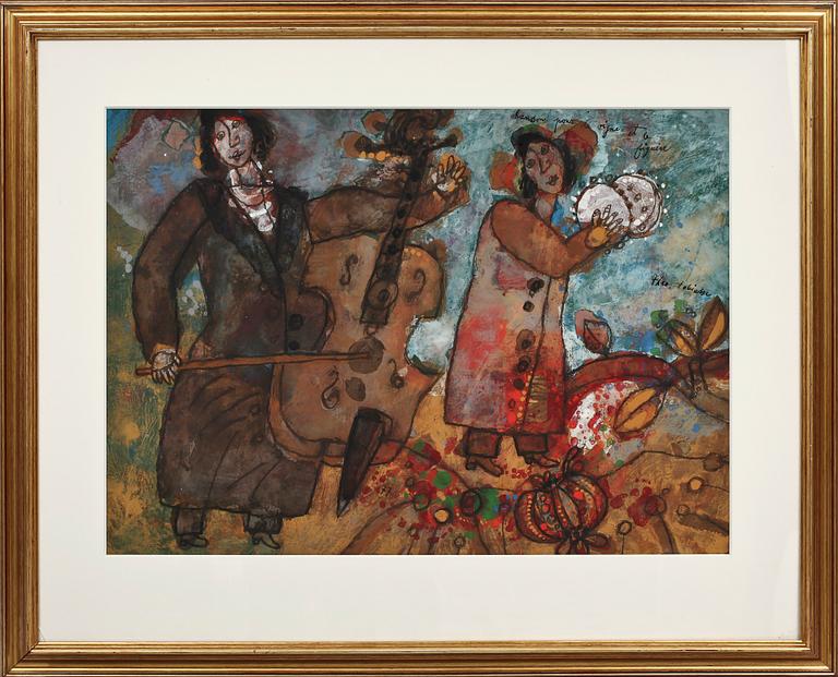 THEO TOBIASSE, gouache, sign.