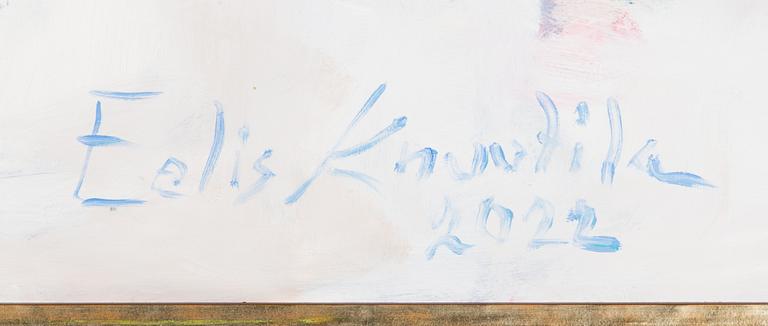 Eelis Knuutila, oil on board, signed and dated 2022.