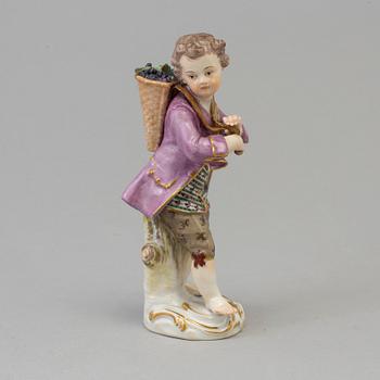 FIGURIN, porslin. "Hösten". Meissen, Tyskland, 1920/30-tal.