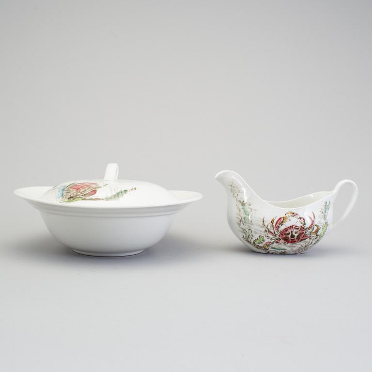 A nine piece earthenware service by Johnson Bros, England, second half of the 20th century.