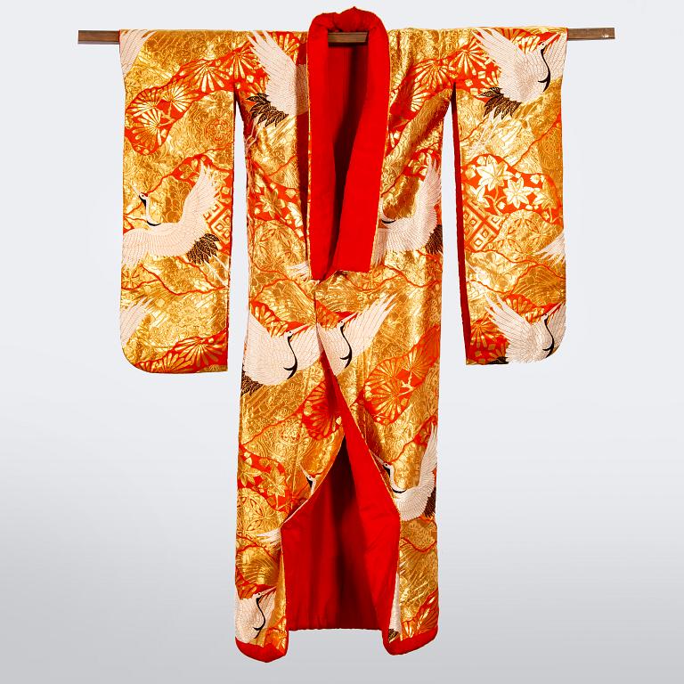 A 20th century Japanese wedding kimono.