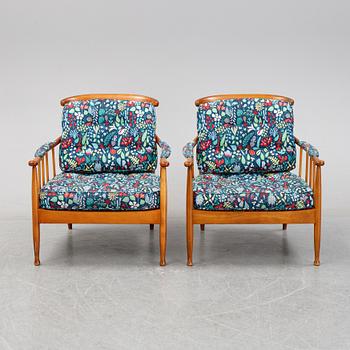 A pair of 'Skrindan' armchairs by Kerstin Hörlin-Holmquist for OPE möbler.