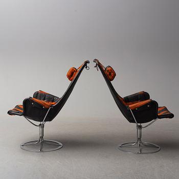 BRUNO MATHSSON, fåtöljer, ett par, "Jetson", DUX, 1900-talets andra hälft.