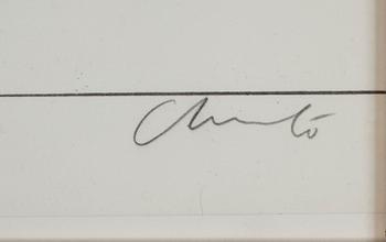 CHRISTO & JEANNE-CLAUDE, färglitografi, sign och numr 219/999.