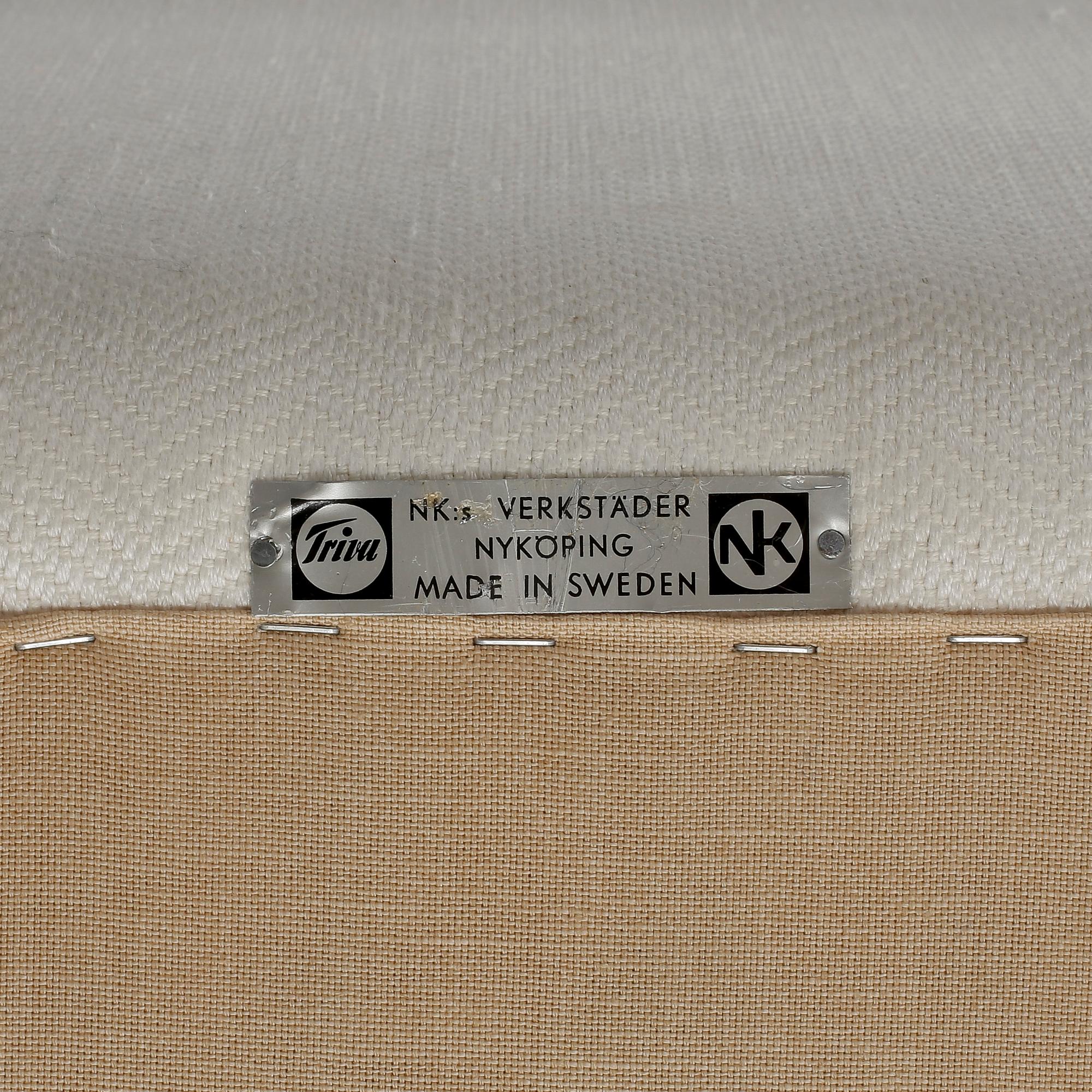 SOFFA, "Paradiset", NK:s triva-serie, Kerstin Hörlin-Holmqvist, Nordiska Kompaniet, formgiven 1958.