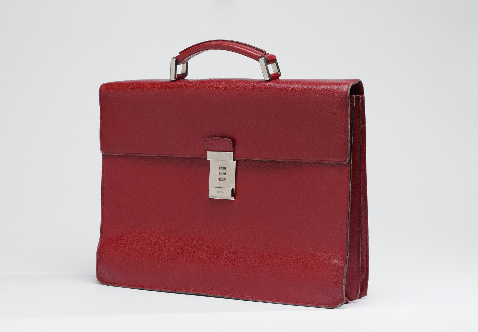 A Prada briefcase.