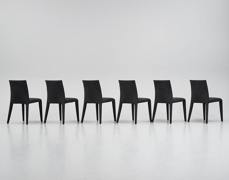 Mario Bellini, "Vol au vent", 6 chairs, Maxalto, B&B Italia, post 2001.