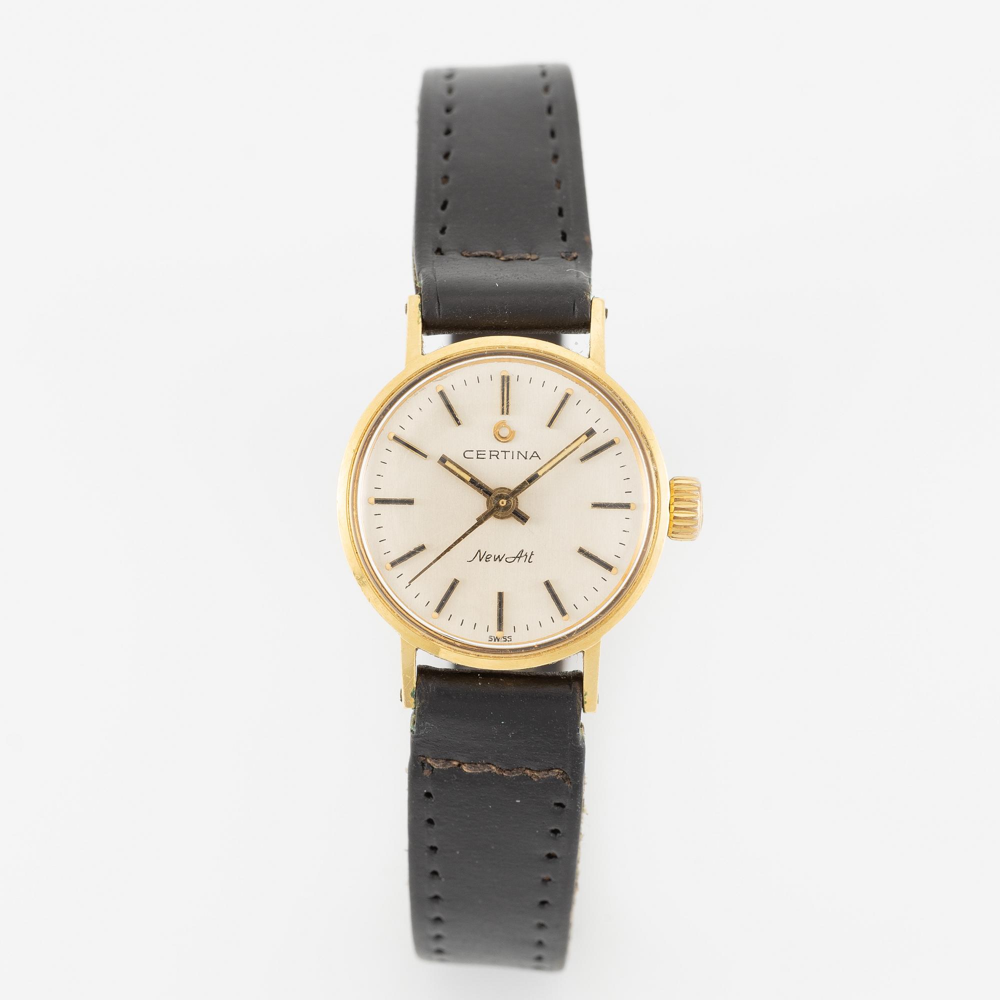 Certina, New Art, wristwatch, 22 mm.