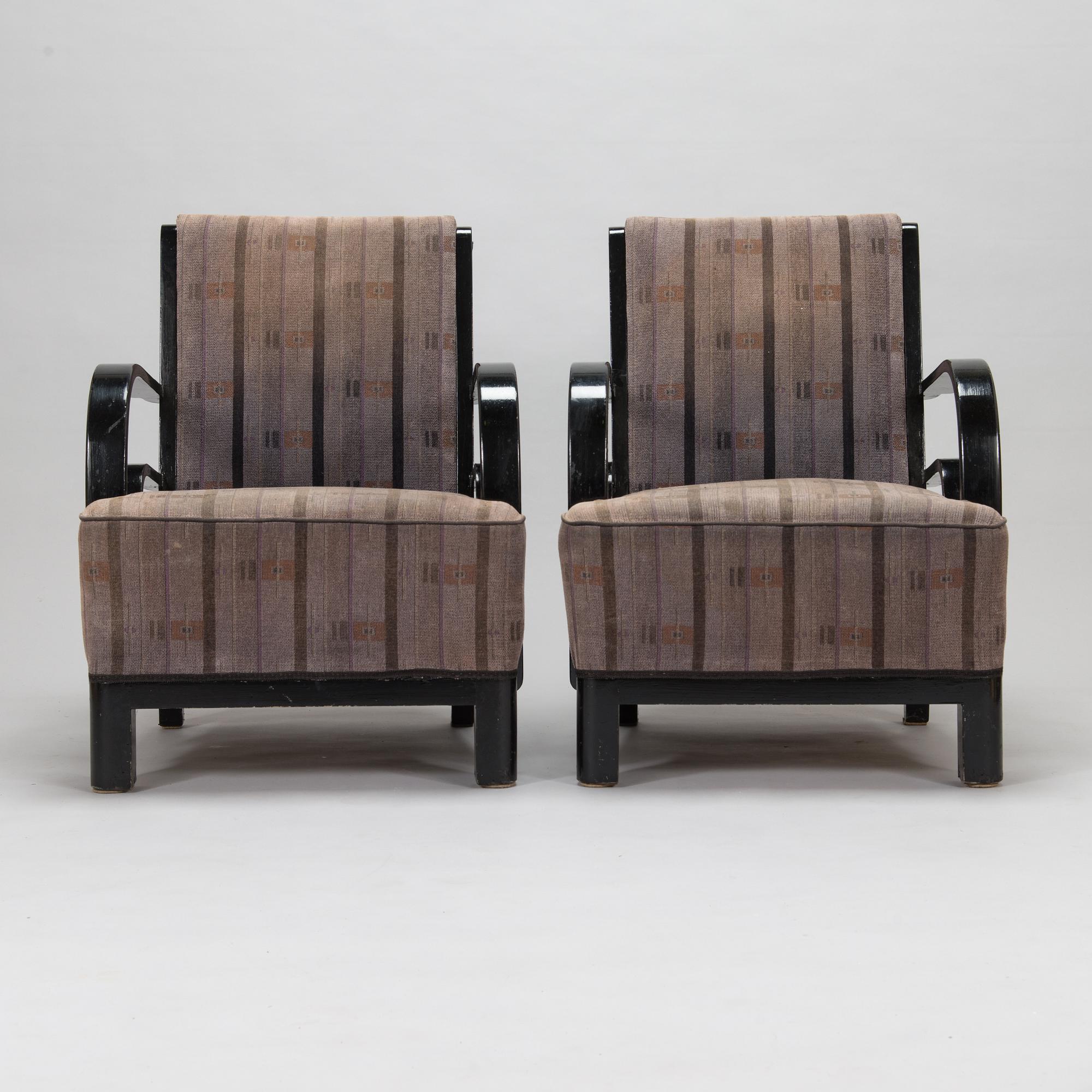 Eevert Toivonen, A pair of 1930's armchairs for Bore Westerlund.