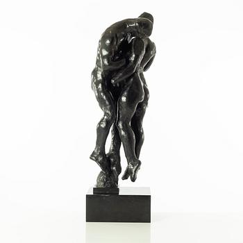 Gudmar Olovson, sculpture. Signed. Numbered. Foundry mark. Bronze, total height 72 cm, length 22 cm.