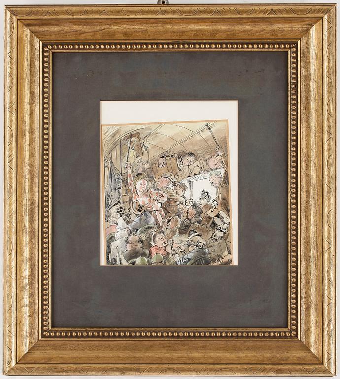 ROBERT HÖGFELDT, blandteknik, signerad.