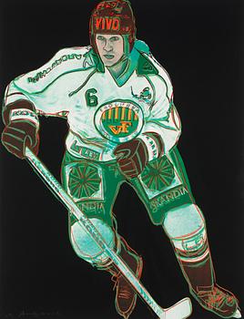 213. Andy Warhol, "Frölunda Hockey Player".