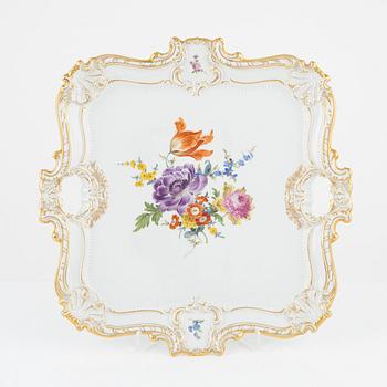 A Rococo style Porcelain Tray, Meissen, Germany, 1943-1945.
