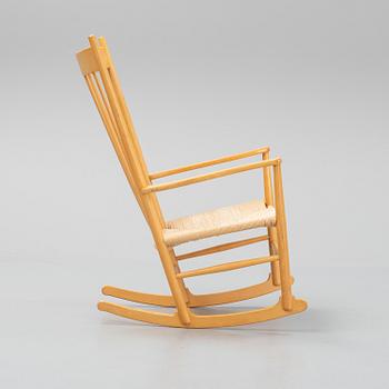 Hans J Wegner, a 'J 16' rocking chair, FDB Möbler.