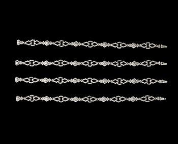 COLLIER, briljantslipade diamanter, tot. 14.20 ct. Itutagbart till collier/ två armband.