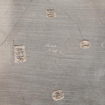 NATTLJUSSTAKAR, silver, okänd mästare, 1900-tal. Totalvikt ca 447 g.