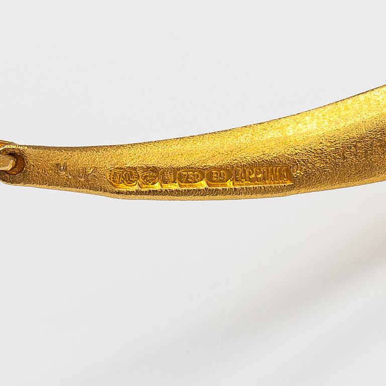 Zoltan Popovits, Halsband "Tamarix", 18K guld och diamant ca 0.02 ct. Lapponia 2003.