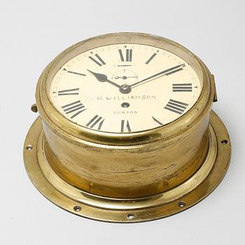 A ship clock, London, around the year 1900.