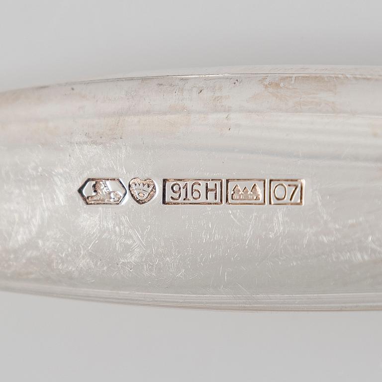 Tapio Wirkkala, bestick, 10 st, "Tapio", silver, Kultakeskus, Tavastehus 1964-67.