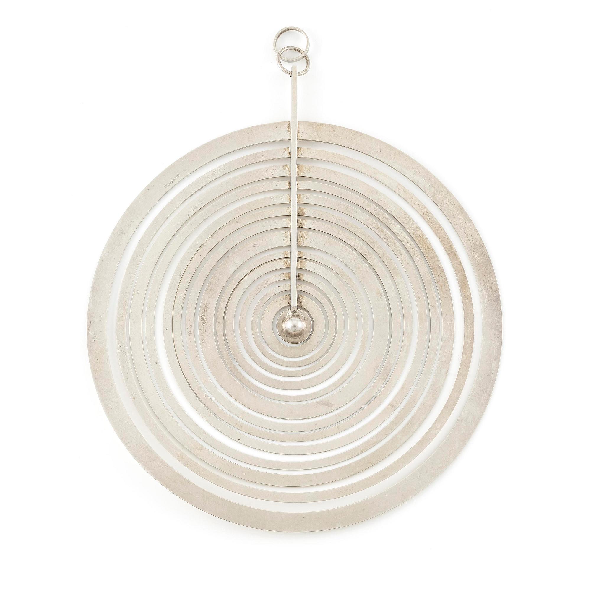 Tapio Wirkkala, a pendant, "Silver Moon" silver, Helsinki 1971.