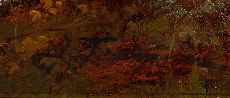 OKÄND KONSTNÄR, olja på duk, otydligt sign, sannolikt  J Fraser, England, 1800-tal.