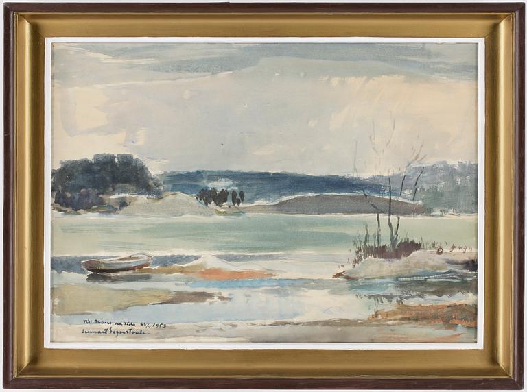 LENNART SEGERSTRÅLE, akvarell på papper, signerad och daterad 1953.