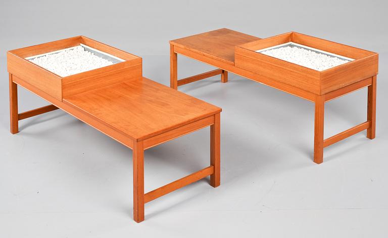 BLOMSTERBORD, ett par, 1950/60-tal.