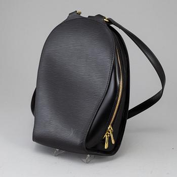 LOUIS VUITTON, a black Epi 'Mabillion' backpack, 2004.