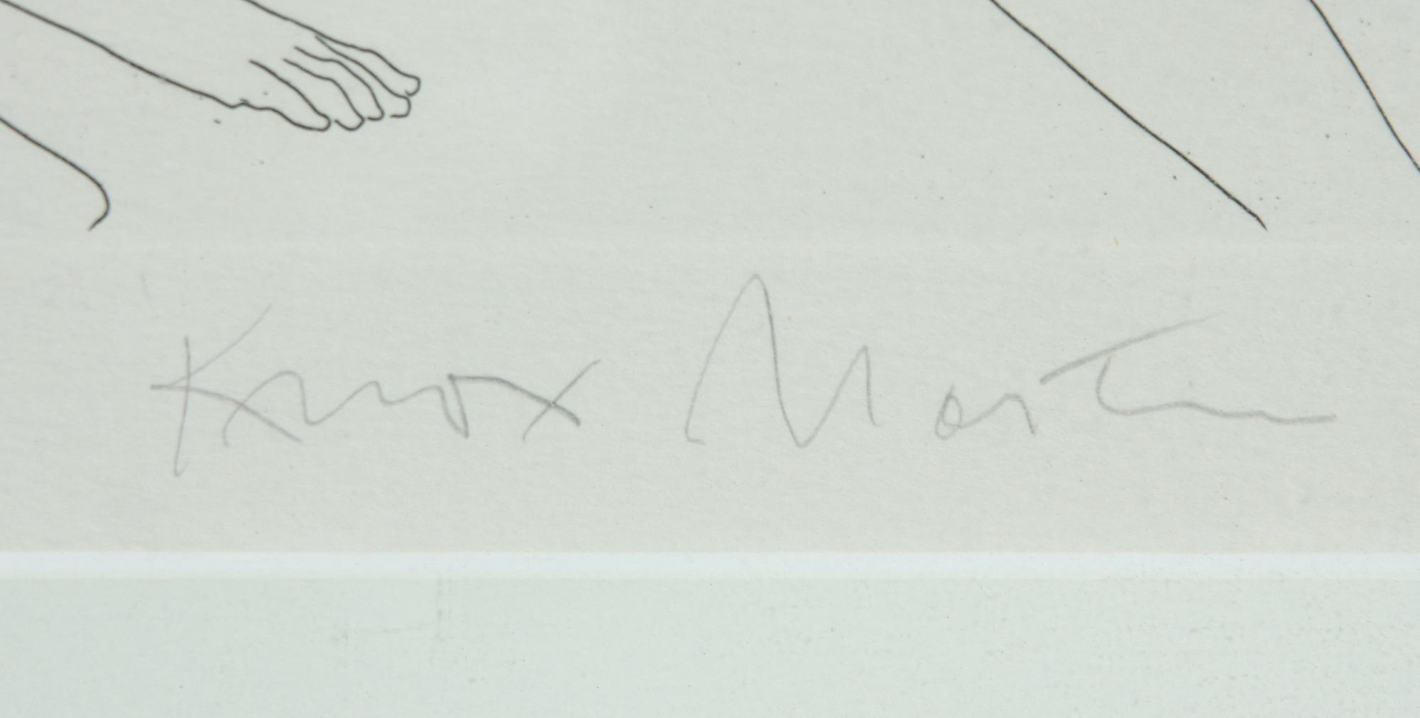 KNOX MARTIN, etsning, sign och numr 34/75.