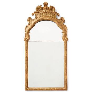 90. A presumaly German late Baroque mirror, first part of the 18th century.