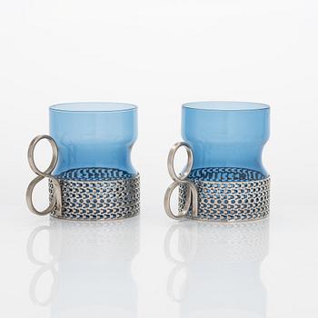 Timo Sarpaneva, a 12-piece set of 'Tsaikka' hot drink glasses, Iittala.