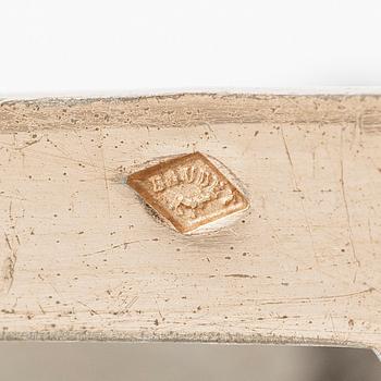 Buckle, silver, motif with dragon, around the turn of the century 1900.