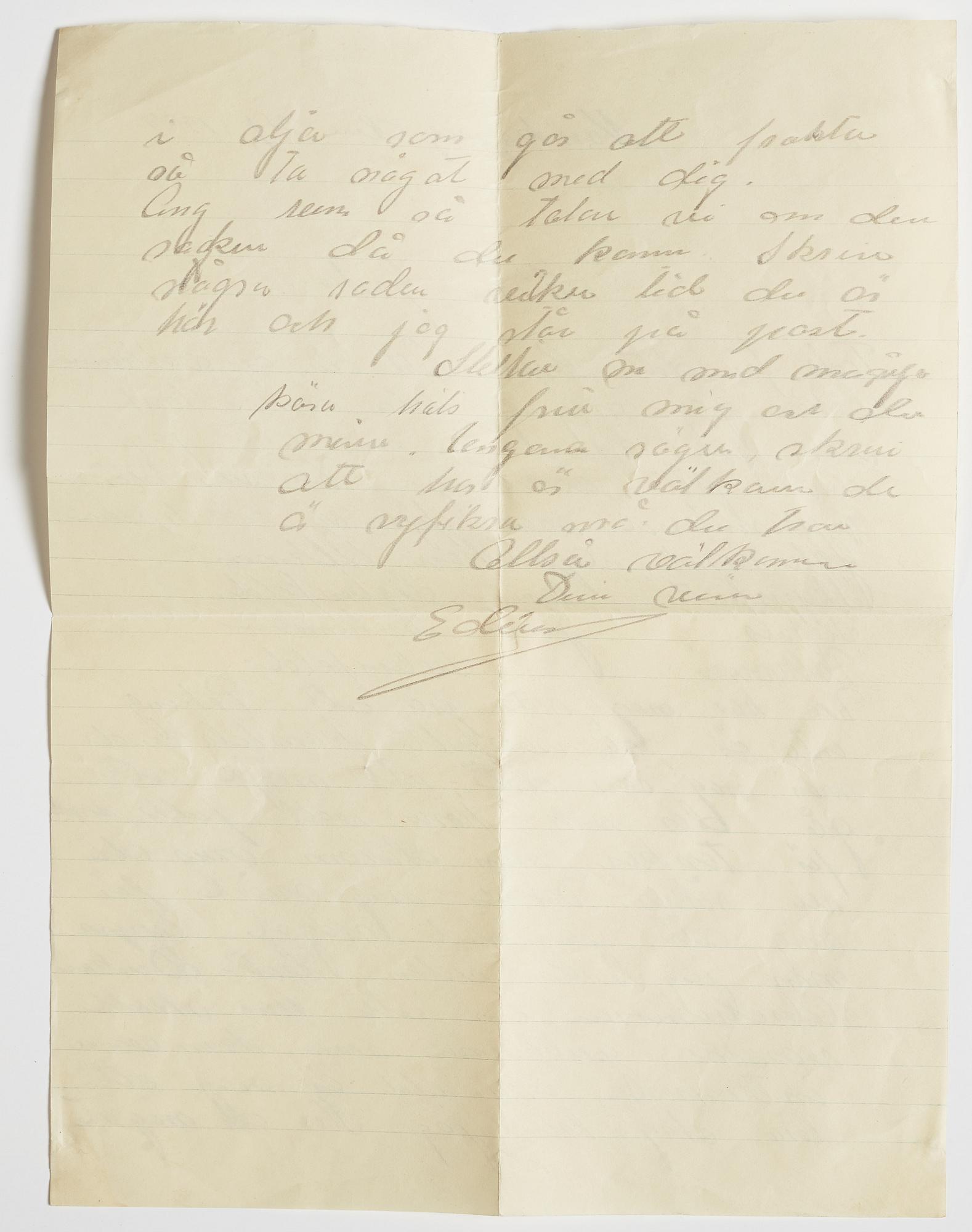 LETTERS (2) and POSTCARD to GAN (Gösta Adrian-Nilsson) from, among others, Vilhelm Bjerke-Petersen and Edvin Ganborg.