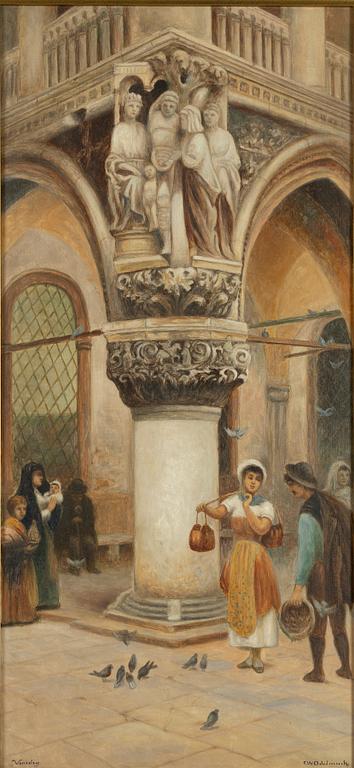 Frans Wilhelm Odelmark, At the Palazzo Ducale, Venice.