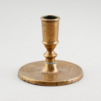 LJUSSTAKE, mässing, barock, 1700-tal.