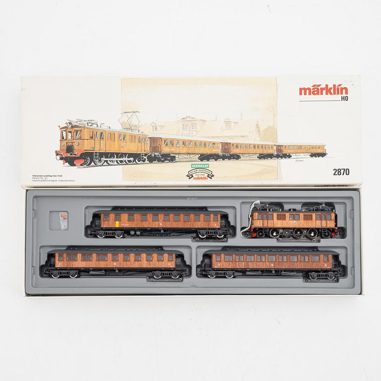 Märklin, tågset, modell nr 2870, spår H0, i låda.