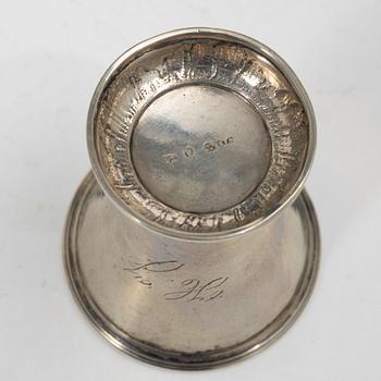 Beakers, 4, silver, Sweden, 1902–1954.