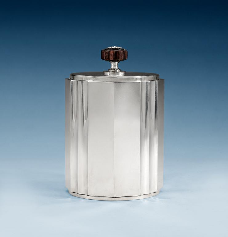 An Atelier Borgila sterling tobacco jar, Stockholm 1951.