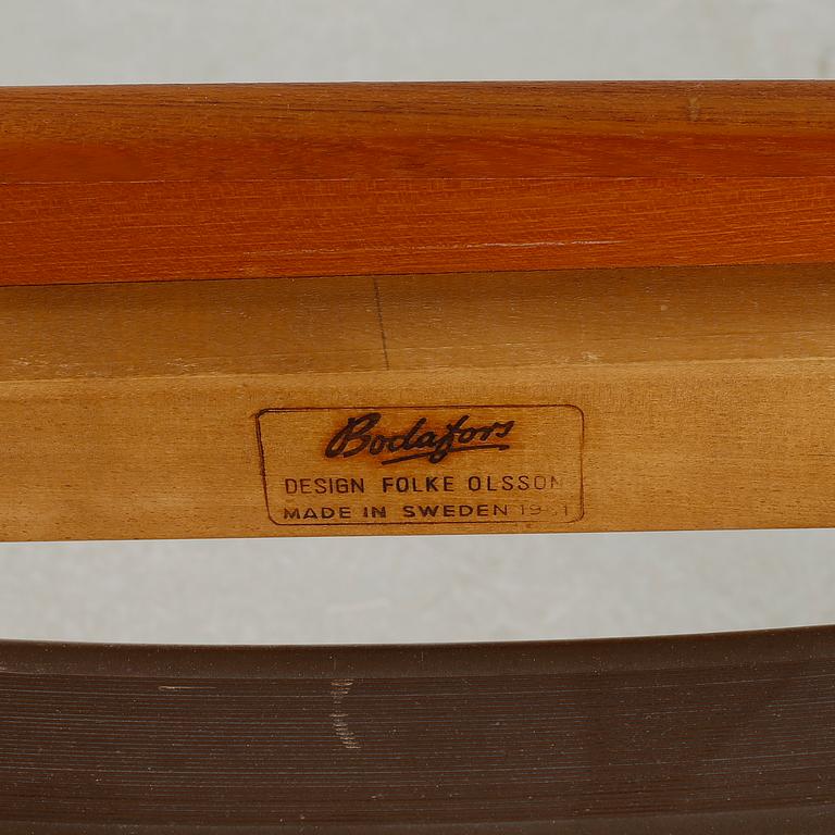 A "Monterey"/"5-162" chair, designed by Folke Olsson for AB Svenska Möbelfabrikerna in Bodafors, 1960s.