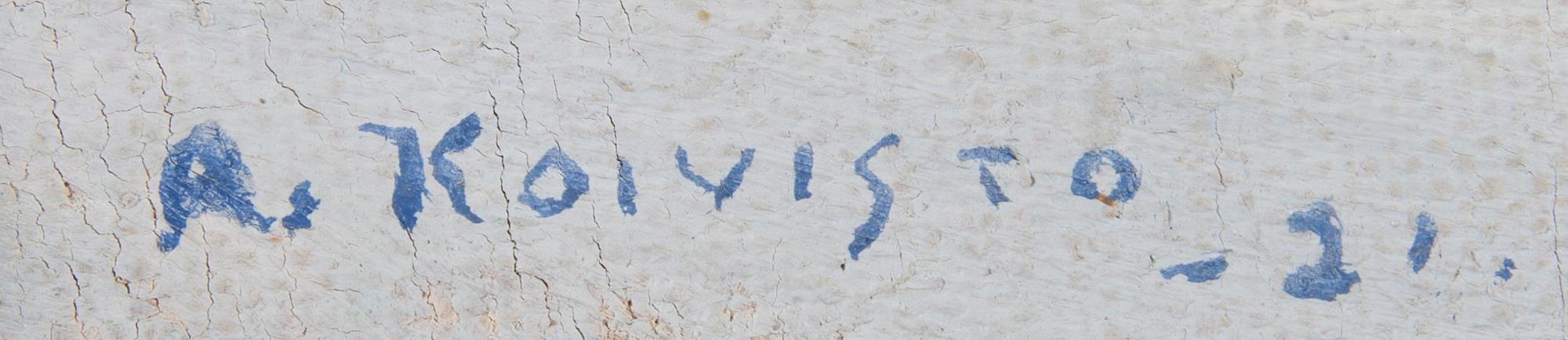 AUKUSTI KOIVISTO, olja på duk, signerad och daterad -21.