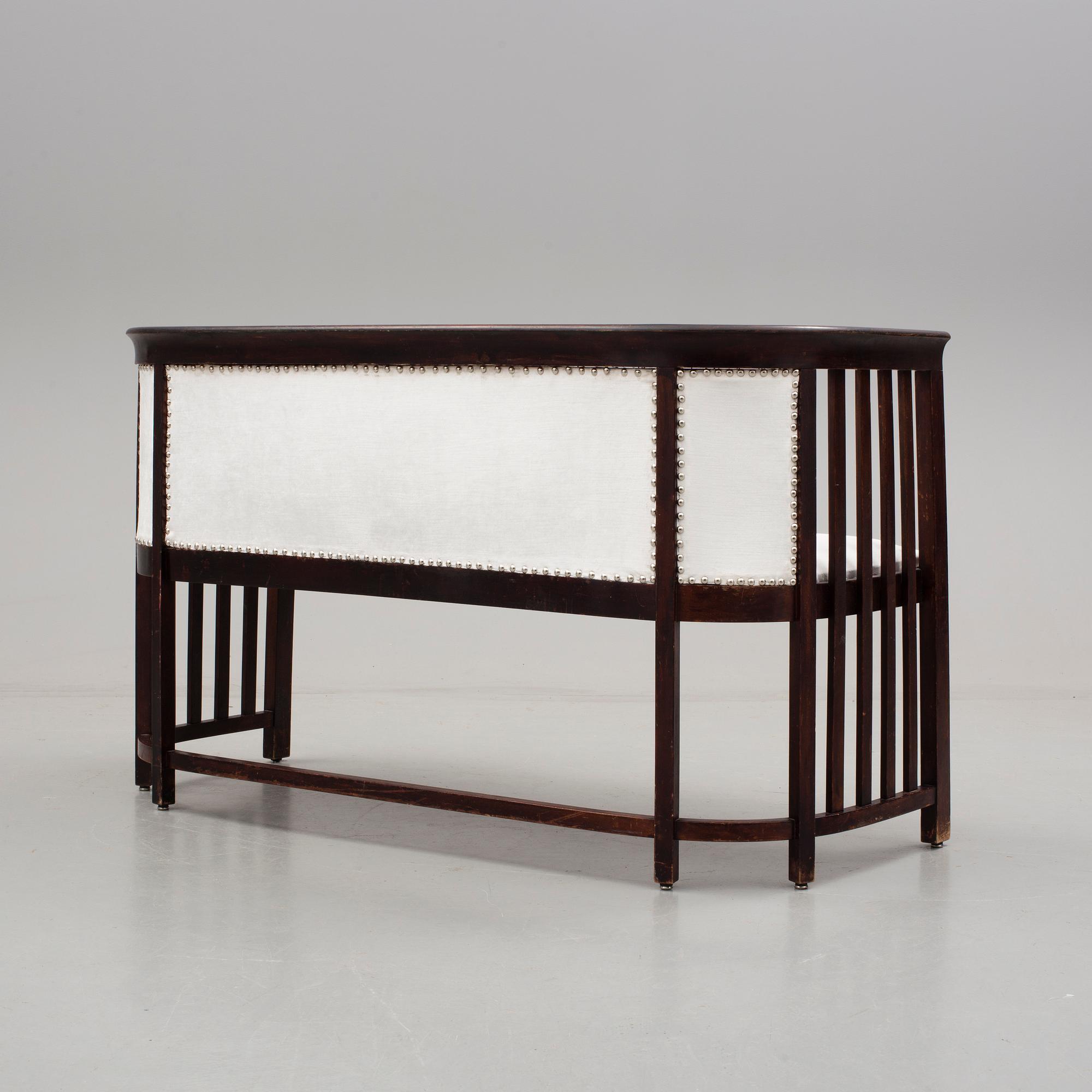 A sofa by Josef Hoffmann, probably. Vienna, early 20th century.